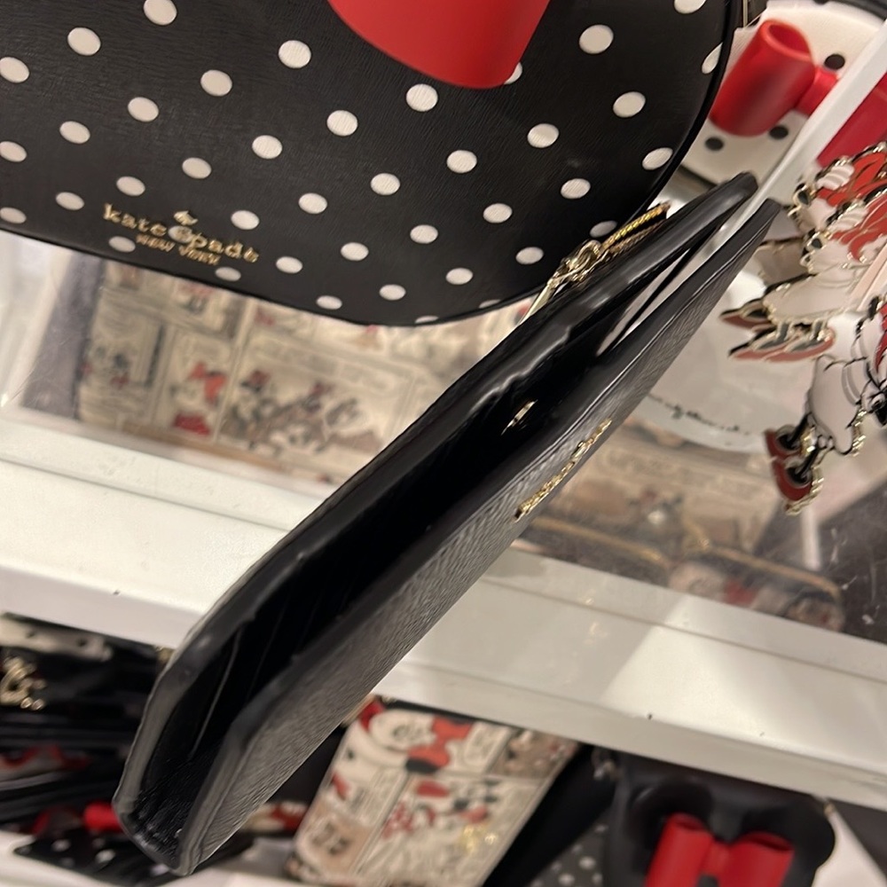 Kate Spade Dumpling Large Slim Bifold Wallet 
COLOR: Black - Picture 16 of 16